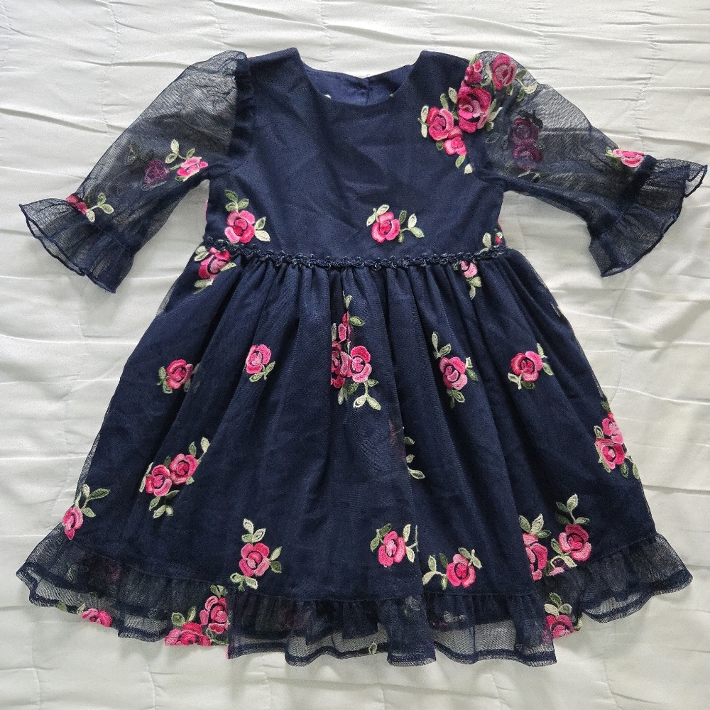 Laura Ashley Floral Party Dress‎ Size 3T